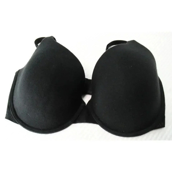 Victoria's Secret Bra Lightly Lined Adjustable Cross Back Straps Black 32DDD - Picture 1 of 5